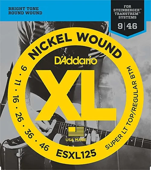 D'Addario ESXL125 Double Ball-End Strings for Steinberger (9-46)