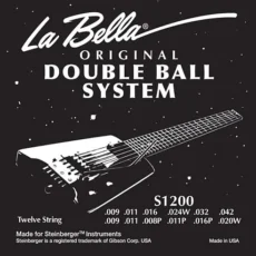 La Bella S1200 Double Ball Electric 12-String Guitar - 09-42