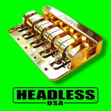 Full Contact Hardware 5 String Bass Bridge (Gold)