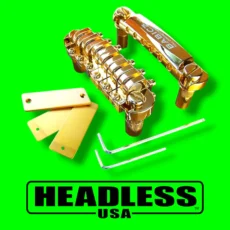 Full Contact Hardware Tune-O-Matic Guitar Bridge (Gold)