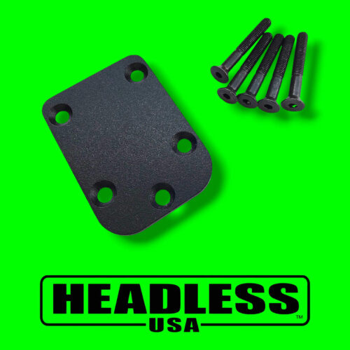JCustom Bolt-On Neck Plate (Black)
