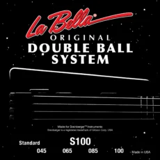 La Bella S100 Double Ball Bass Strings - Round Wound – Light 45-100