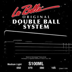 La Bella S100ML Double Ball Bass Strings – Round Wound - Medium Light 50-105