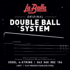 La Bella S500L Double Ball Bass Strings – Flat Wound - Light 43-104