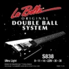 La Bella S838 Double Ball Guitar Strings – Ultra Light 08-38