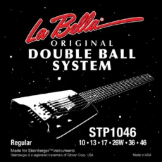 La Bella STP1046 Calibrated Double Ball Guitar Strings (TransTrem v2) – Regular 10-46