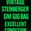 Vintage Steinberger® GM Gig Bag – Excellent Condition